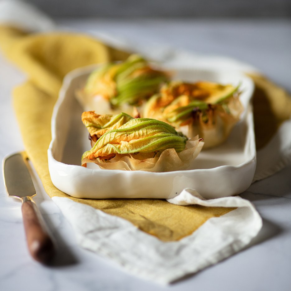 Pastafilo con zucchine e fiore Pastafilo con zucchine e fiore